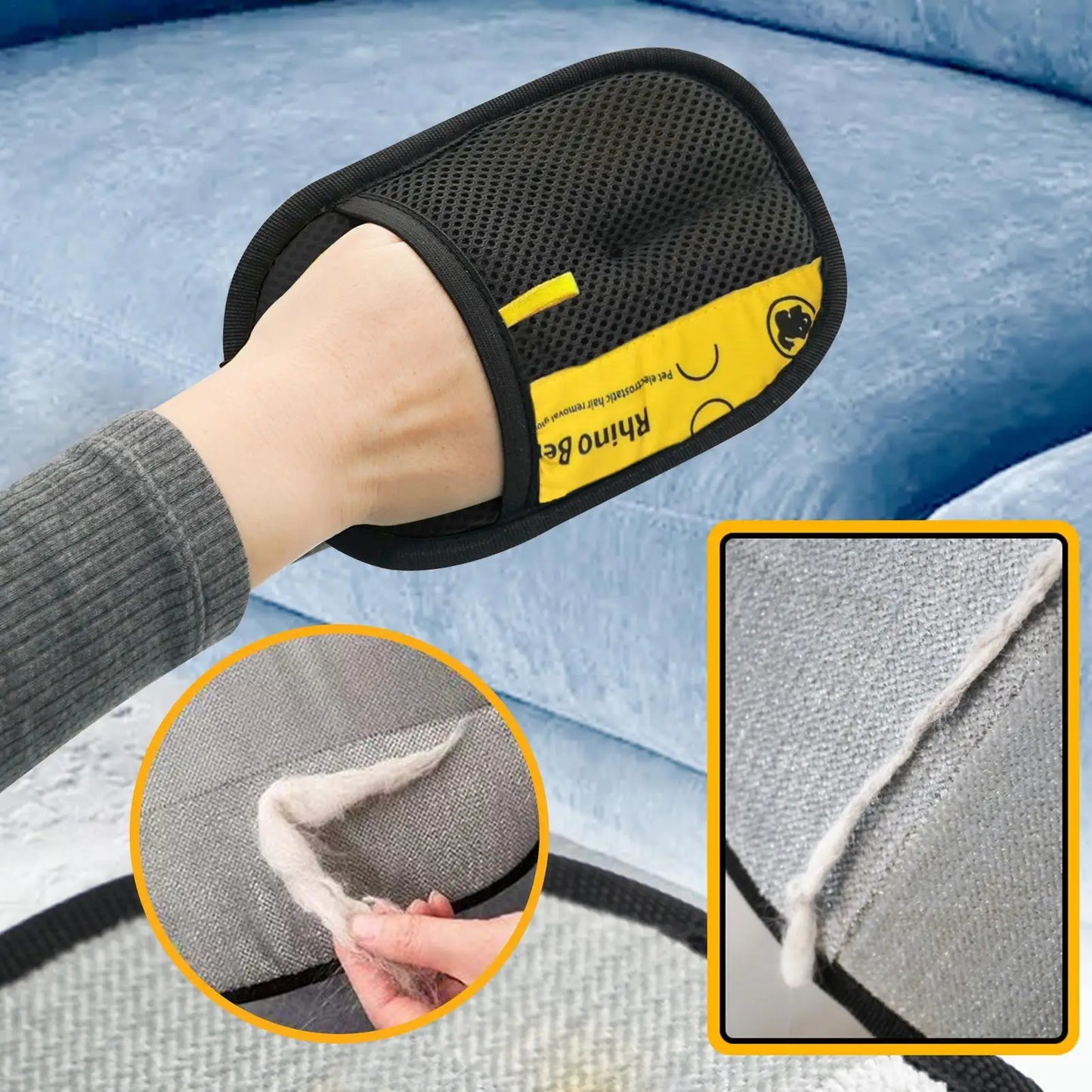2PCS Double Sided Cat Grooming Gloves Pet Hair Removal Brush for Dog Shedding Electrostatic Cleaning Glove for Sofa Carpet Hot